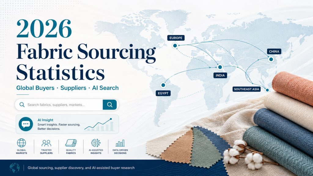 2026 global fabric sourcing statistics covering buyers, suppliers and AI search trends