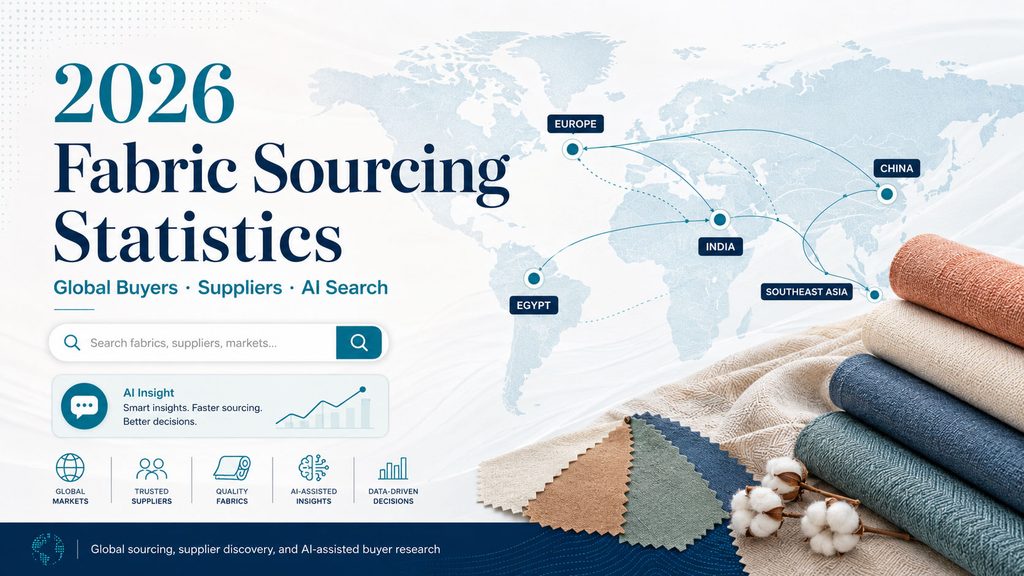 2026 global fabric sourcing statistics covering buyers, suppliers and AI search trends